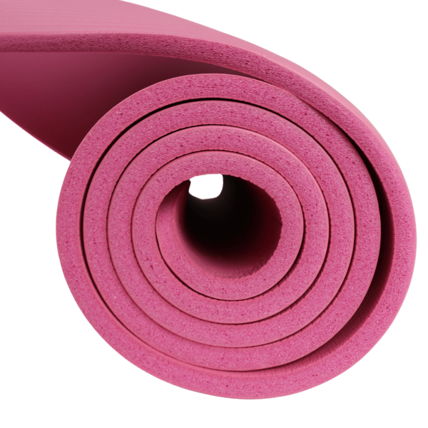 Коврик для йоги и фитнеса ESPADO ES2123 1/10, 10 мм, каучук, розовый – фото