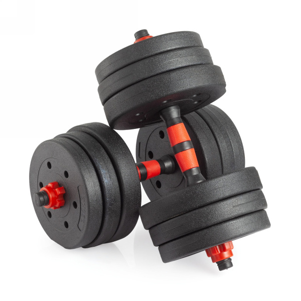 Гантели разборные с грифом, 20 кг. (2 шт. х 10 кг.) VictoryFit VF-DС200 – фото