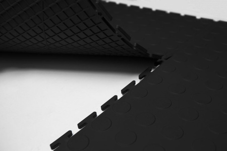 Плитка ПВХ Standart Prom, 9 мм, 500*500, чёрный