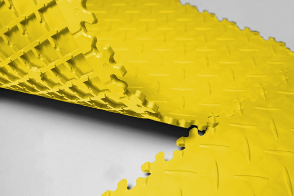 Плитка ПВХ Standart Diamond, 7 мм, 500*500, жёлтый