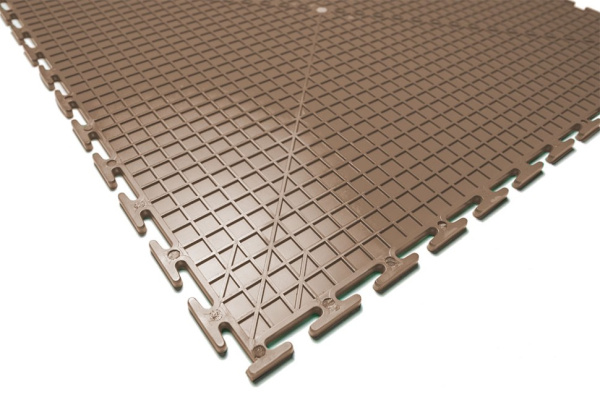 Плитка ПВХ Standart Flat, 5 мм, 500*500, бежевый