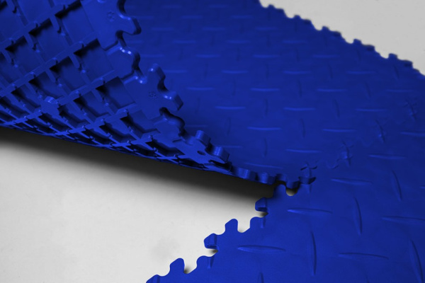 Плитка ПВХ Standart Diamond, 7 мм, 500*500, синий