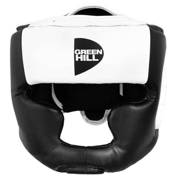 Шлем боксерский Green Hill POISE HGP-9015, тренировочный, чёрно-белый – фото