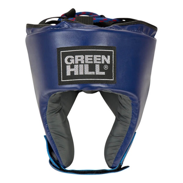 Шлем боксерский Green Hill ORBIT, детский, для соревнований, синий – фото
