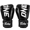 Боксерские перчатки Fairtex BGV ONE Championship, для боев и тренировок, чёрный – фото