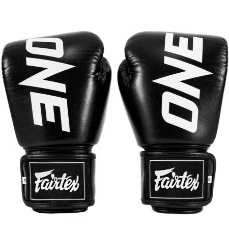 Боксерские перчатки Fairtex BGV ONE Championship, для боев и тренировок, чёрный – фото