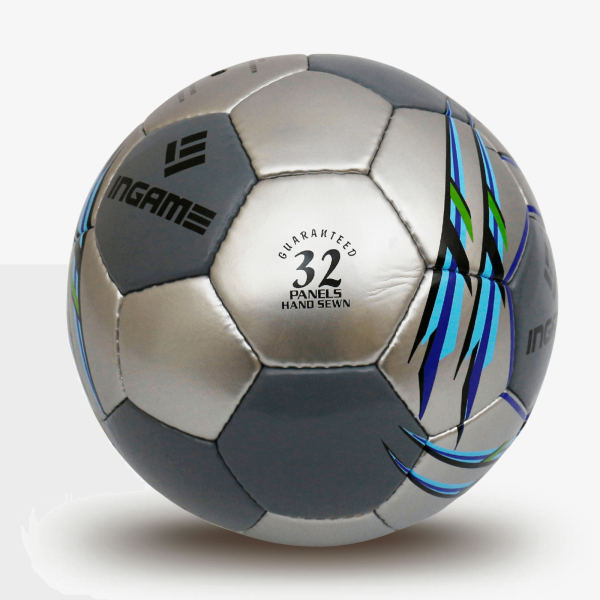 Мяч футбольный INGAME MATCH IFB-112, №5, серый – фото