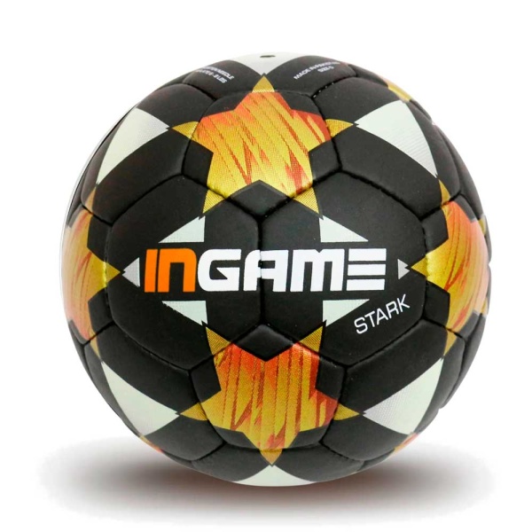 Мяч футбольный INGAME STARK IFB-121, №5, чёрно-жёлтый – фото