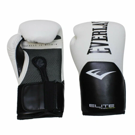 Боксерские перчатки Everlast Elite ProStyle, тренировочные, белый – фото