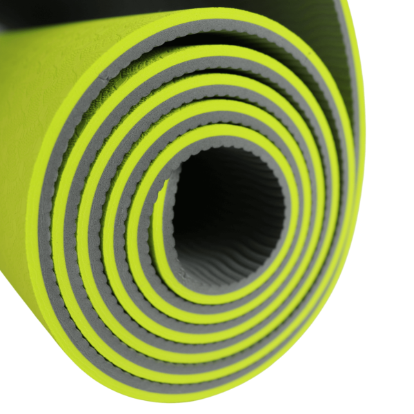 Коврик для йоги и фитнеса ESPADO ES9031, 6 мм, TPE, зелёный – фото