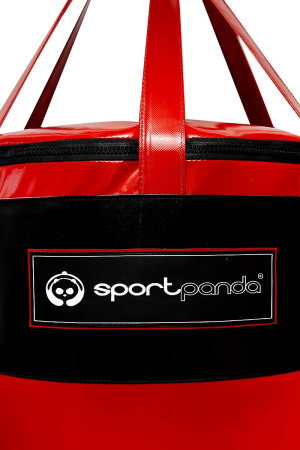 Боксерский мешок SportPanda 100 см, диаметр 55 см, вес 60 кг, красный