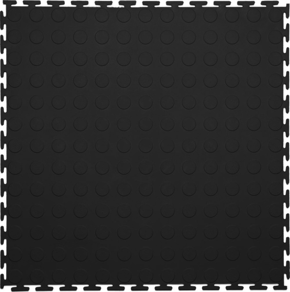 Плитка ПВХ Standart Prom, 5 мм, 500*500, чёрный