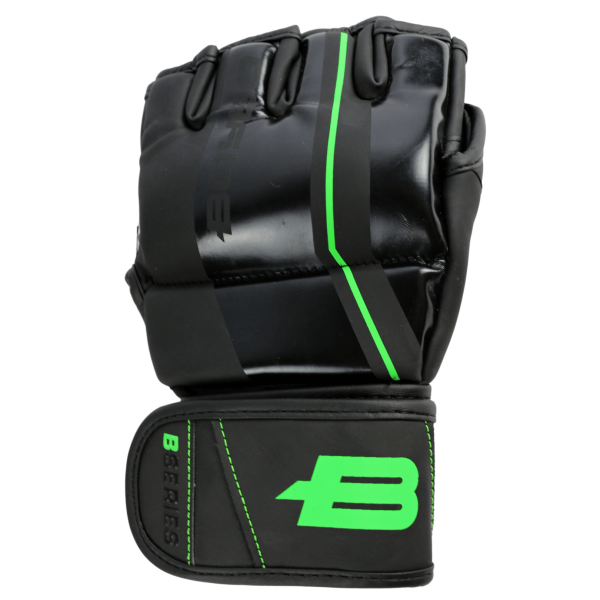 Перчатки для ММА Boybo B-series, тренировочные, чёрно-зелёный – фото