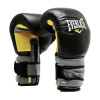 Боксерские перчатки Everlast Pro Leather Strap, тренировочные, чёрный – фото