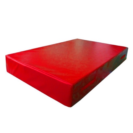 Мат для приземления SportPanda, 2 х 2, ПВХ + поролон, 10 см, 18 кг/м3, красный