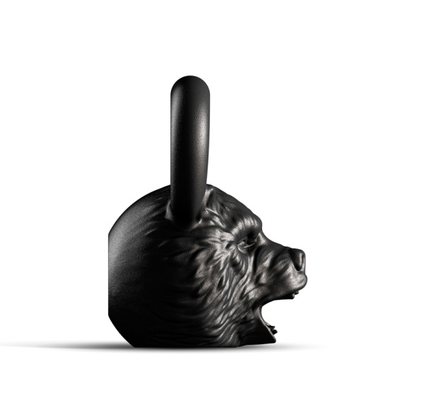Гиря дизайнерская IRON HEAD «Медведь», 16 кг, чугун – фото