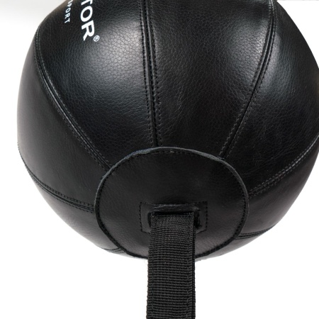 Пневмогруша боксерская Double End Bag, 22 см, на растяжках, чёрный – фото