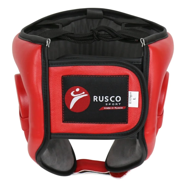 Шлем для рукопашного боя RuscoSport, с усилением, красный – фото