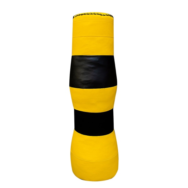 Груша-манекен для партера SportPanda, 120 см, 25 кг, чёрно-желтый