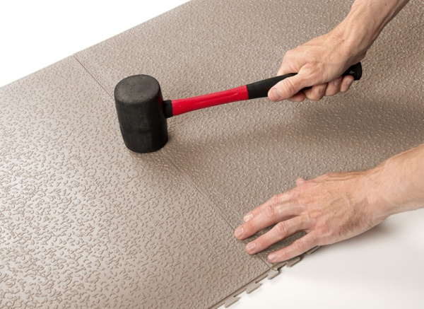 Плитка ПВХ Standart Text, 6 мм, 500*500, бежевый