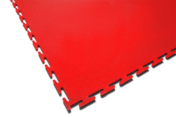 Плитка ПВХ Standart Flat, 5 мм, 500*500, красный