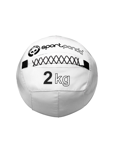 Медбол / медицинбол SportPanda, 2 кг, белый