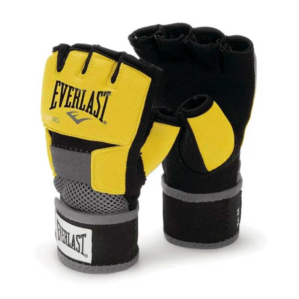 Снарядные перчатки Everlast Evergel, гелевые, жёлтый – фото