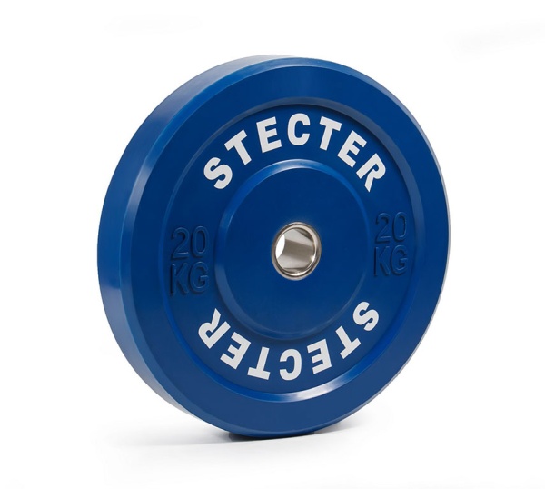 Диск тренировочный STECTER, 20 кг, синий – фото