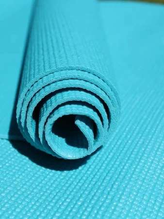 Коврик для йоги и фитнеса ESPADO ES2121, 3 мм, ПВХ, голубой – фото
