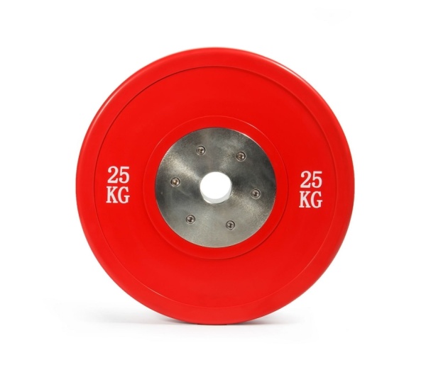Диск соревновательный STECTER, 25 кг, красный – фото