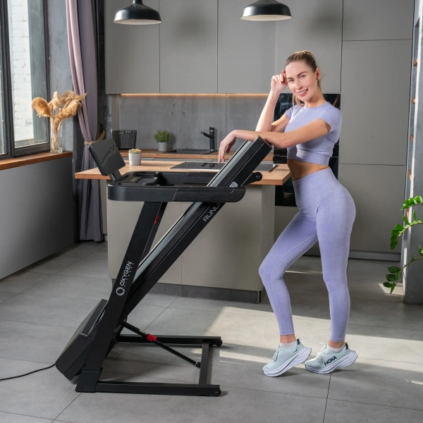 Беговая дорожка OXYGEN FITNESS RUNUP BEAT, электрическая, для дома – фото