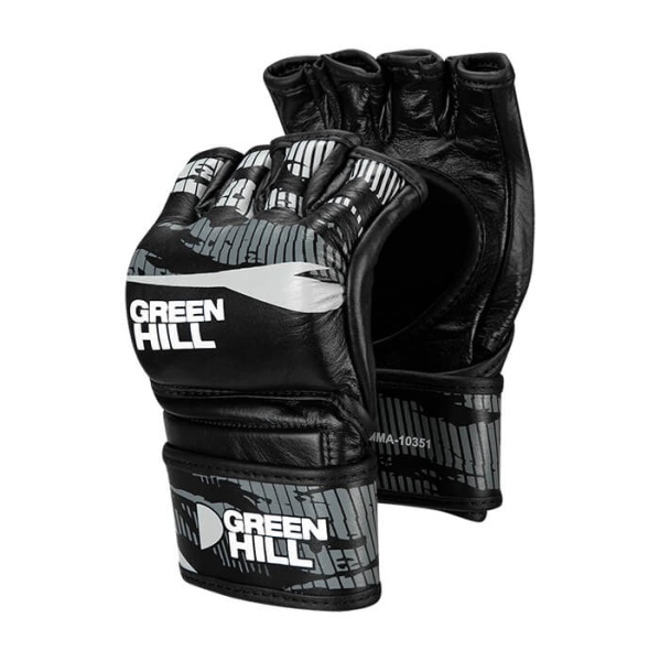 Перчатки для MMA Green Hill MMA-10351, тренировочные, чёрно-серый – фото