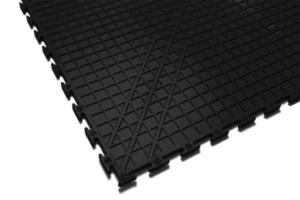 Плитка ПВХ Standart Profi, 5 мм, 500*500, чёрный