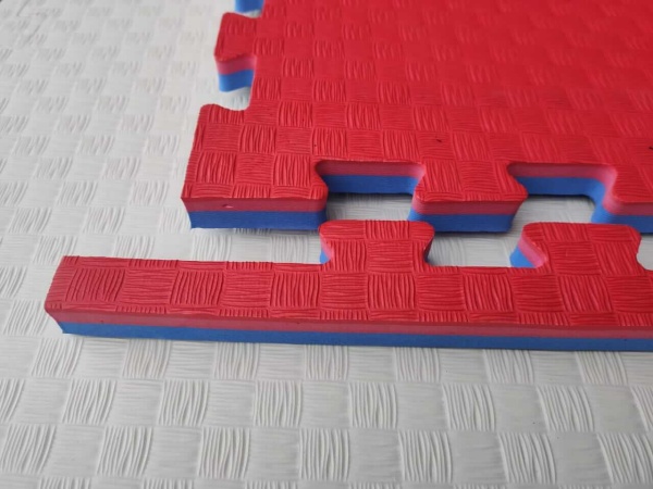 Будо-маты EVA, «Ласточкин хвост», 25 мм, с двух сторон, 100*100 см, красный / синий, под заказ