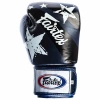 Боксерские перчатки Fairtex BGV1 Nation Print, тренировочные, синий – фото
