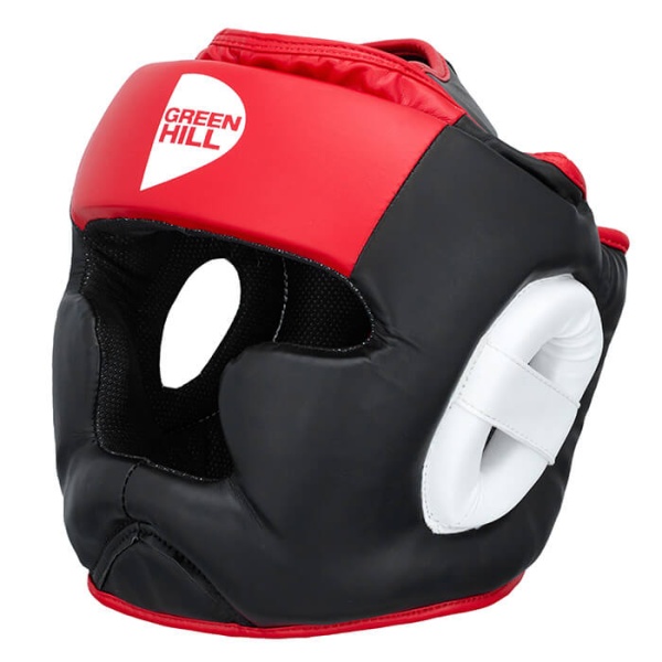 Шлем боксерский Green Hill POISE HGP-9015, тренировочный, чёрно-красный – фото