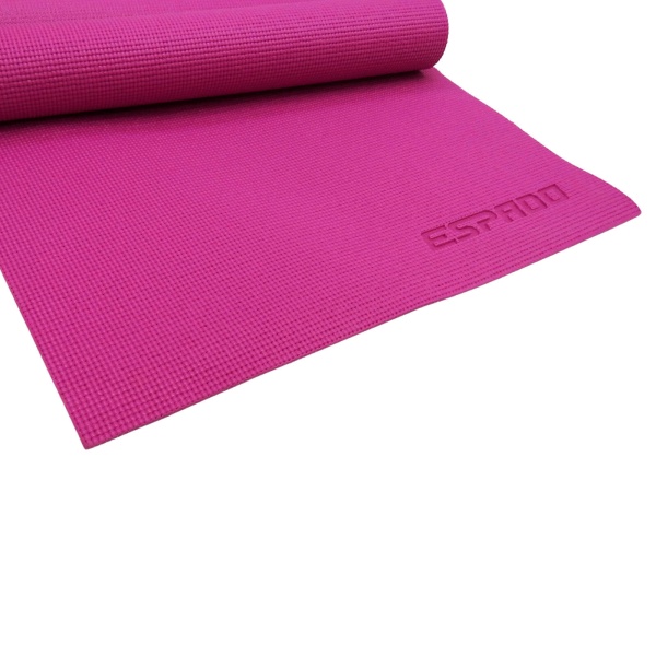 Коврик для йоги и фитнеса ESPADO ES2121, 3 мм, ПВХ, розовый – фото