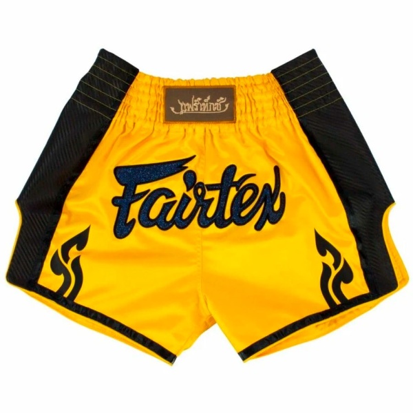 Шорты для тайского бокса Fairtex BS-1701, жёлтый – фото