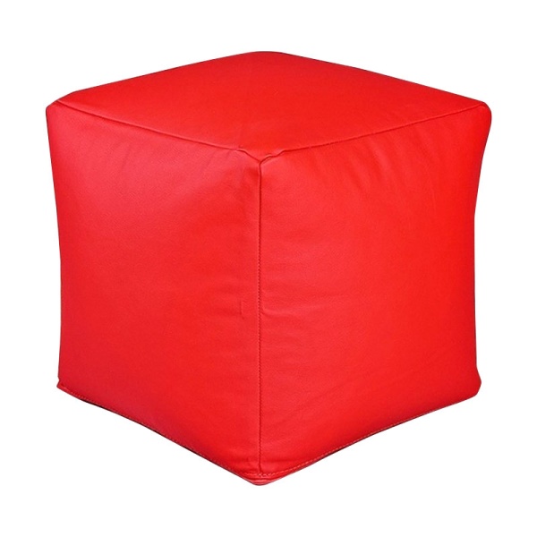 Кресло-пуфик «Кубик», красный – фото