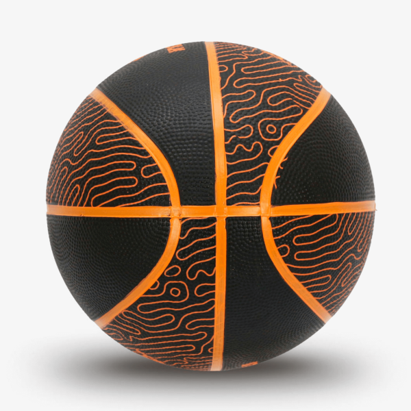 Мяч баскетбольный INGAME Ant №7, чёрно-оранжевый – фото
