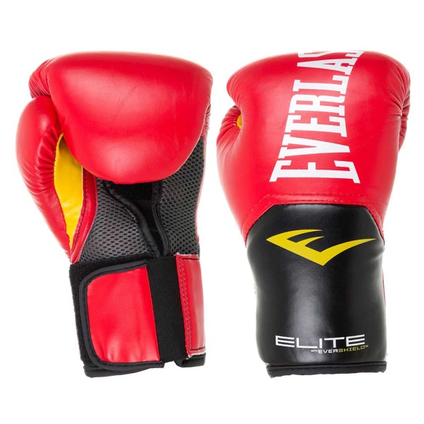 Боксерские перчатки Everlast Elite ProStyle, тренировочные, красный – фото