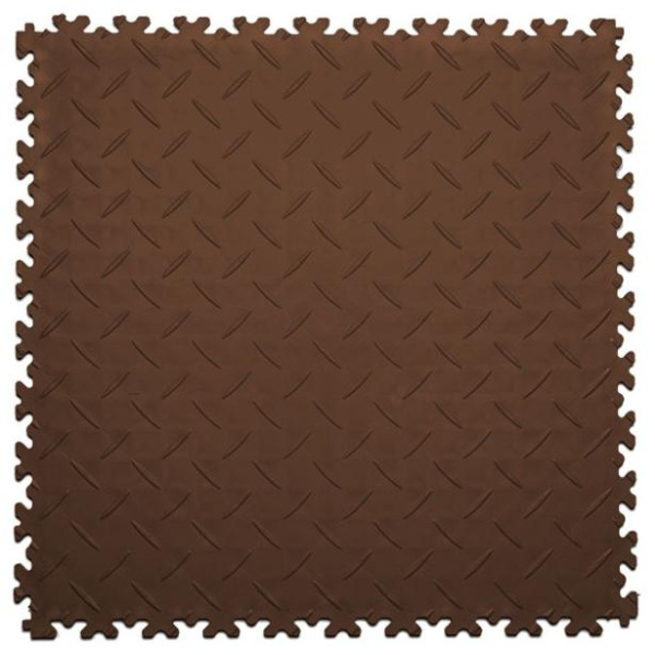Плитка ПВХ Standart Diamond, 7 мм, 500*500, коричневый