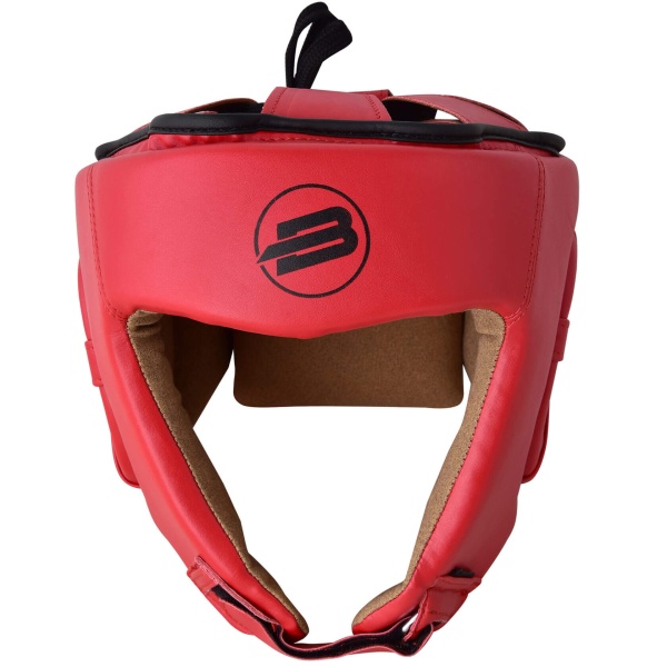 Шлем боксерский BoyBo BH200, для соревнований, красный – фото