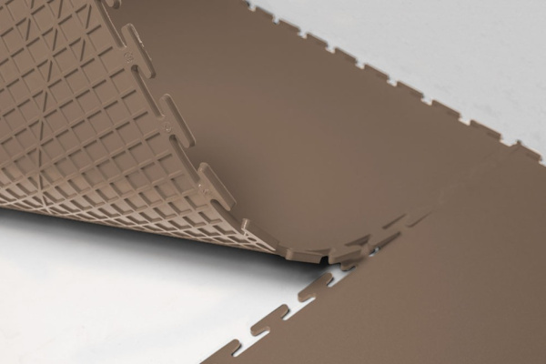 Плитка ПВХ Standart Flat, 5 мм, 500*500, бежевый