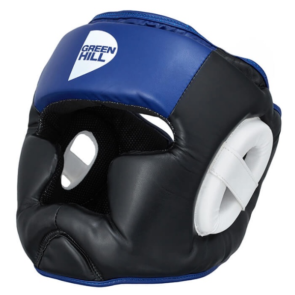 Шлем боксерский Green Hill POISE HGP-9015, тренировочный, чёрно-синий – фото