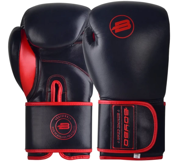 Боксерские перчатки BoyBo Rage BBG200, тренировочные, чёрно-красный – фото