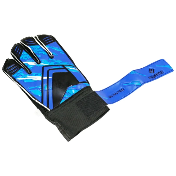 Перчатки вратарские Ingame Qauntro IQ-102, чёрно-синий – фото