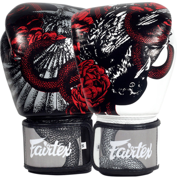 Боксерские перчатки Fairtex BGV24 Beauty of Survival, в подарочной упаковке – фото