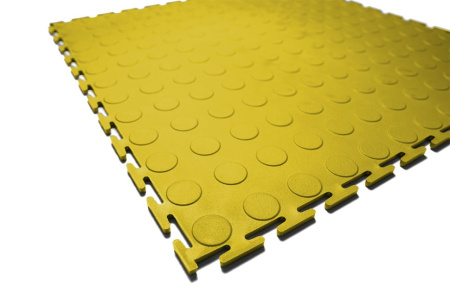 Плитка ПВХ Standart Prom, 9 мм, 500*500, жёлтый