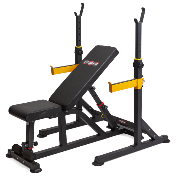 Скамья силовая и стойка для штанги VictoryFit VF-T25 – фото